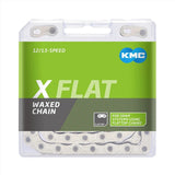 CADENA ENCERADA 12 VEL 1/2X11/128 126L X FLATW SILVER KMC