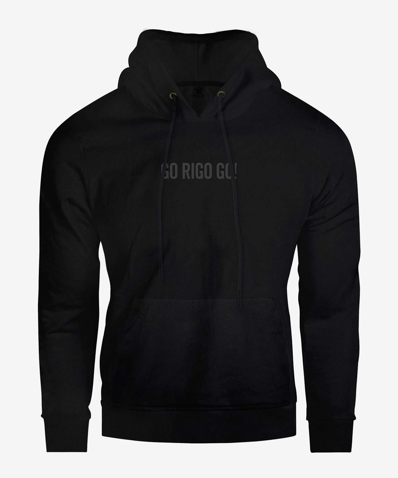Hoodie Clásico Negro GO RIGO GO! - CHOMPA URBANA - GO RIGO GO!