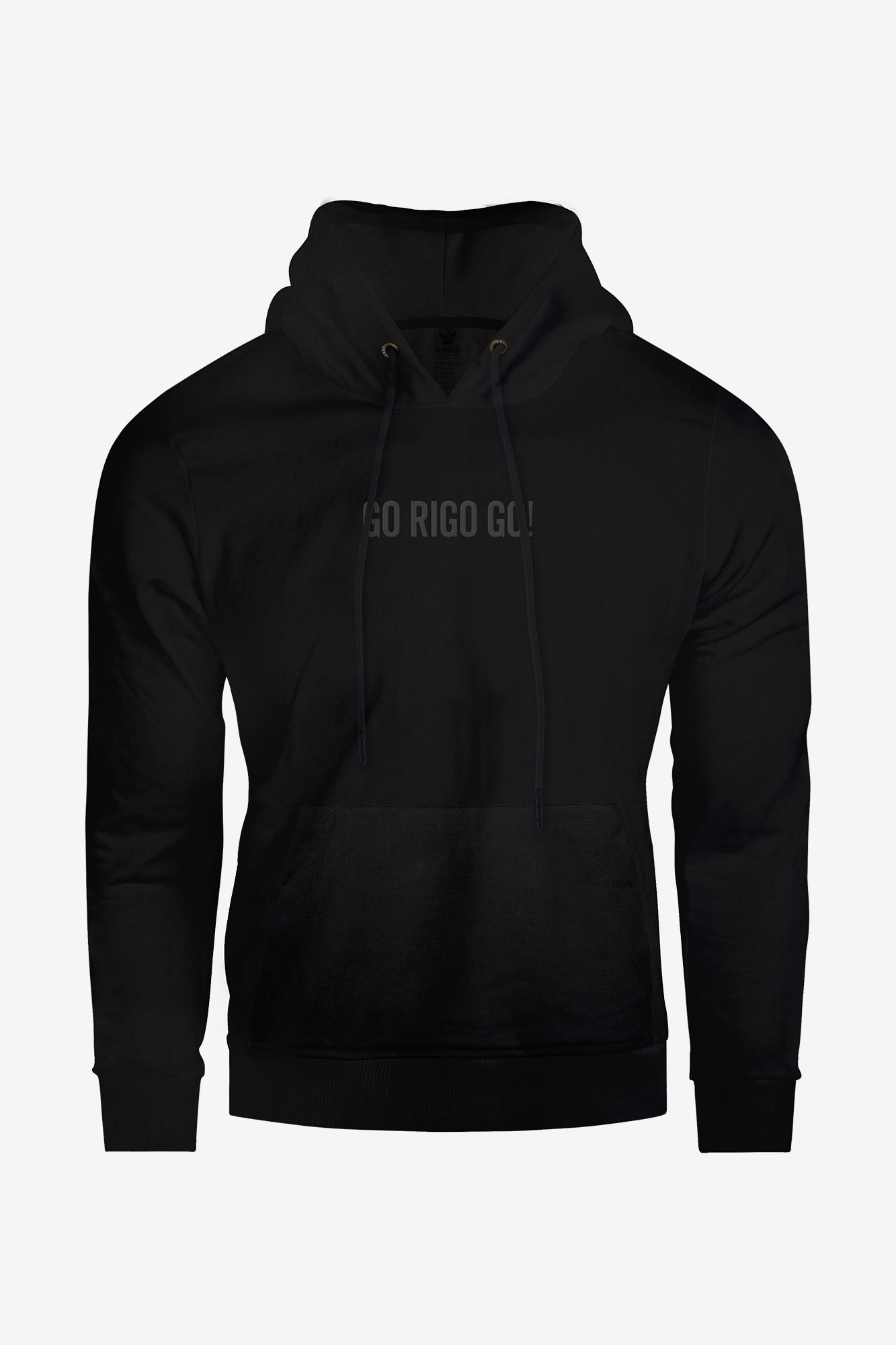 Hoodie Clásico Negro GO RIGO GO! - CHOMPA URBANA - GO RIGO GO!