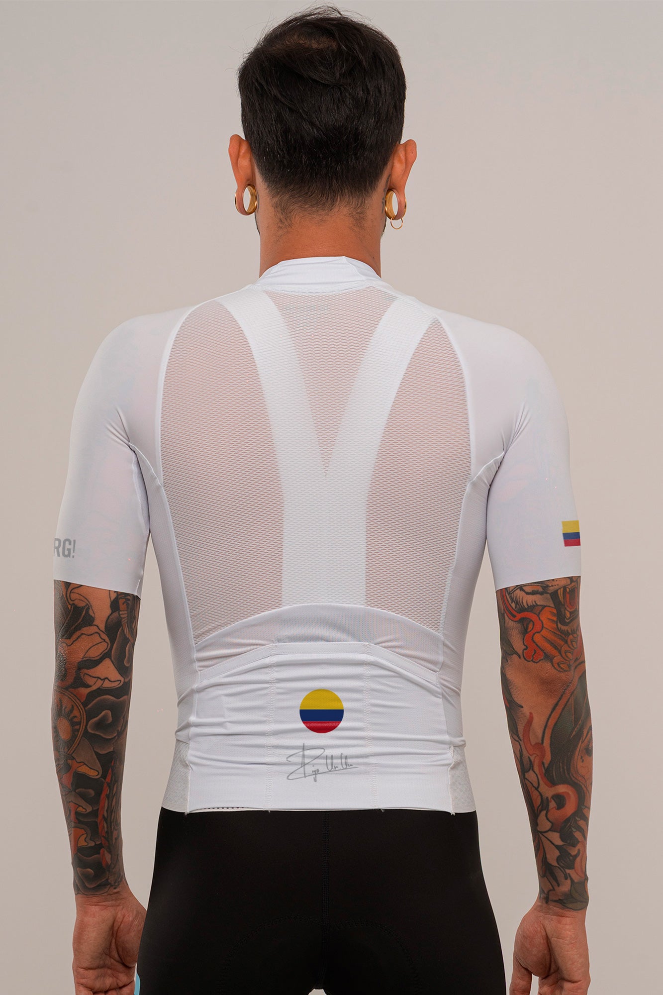 Jersey de Ciclismo KM100 Verano White Colombia - CAMISETA MANGA CORTA KM 100 - GO RIGO GO!