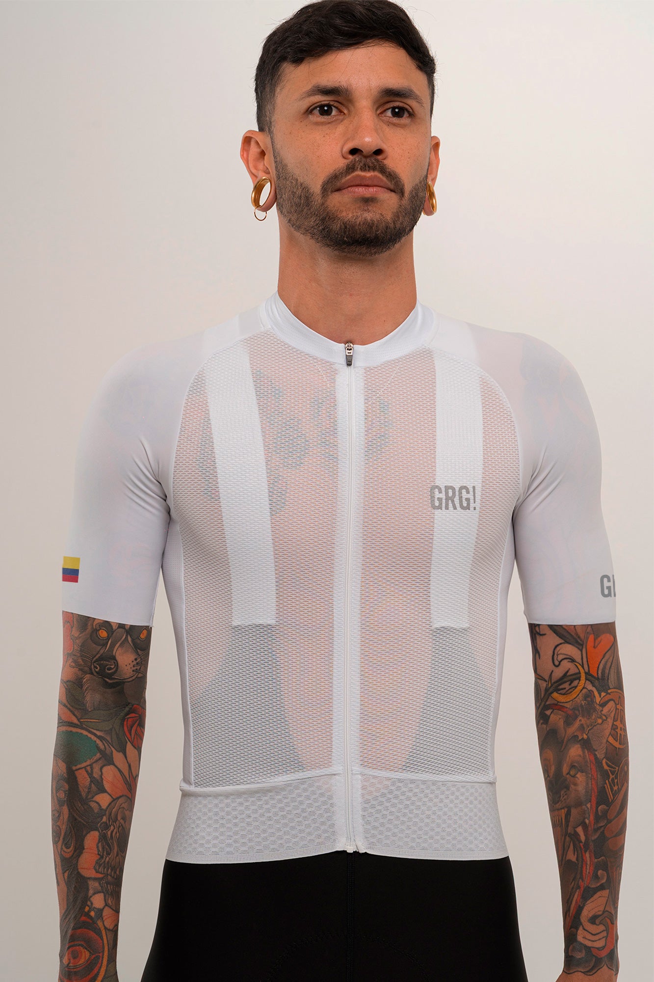 Jersey de Ciclismo KM100 Verano White Colombia - CAMISETA MANGA CORTA KM 100 - GO RIGO GO!