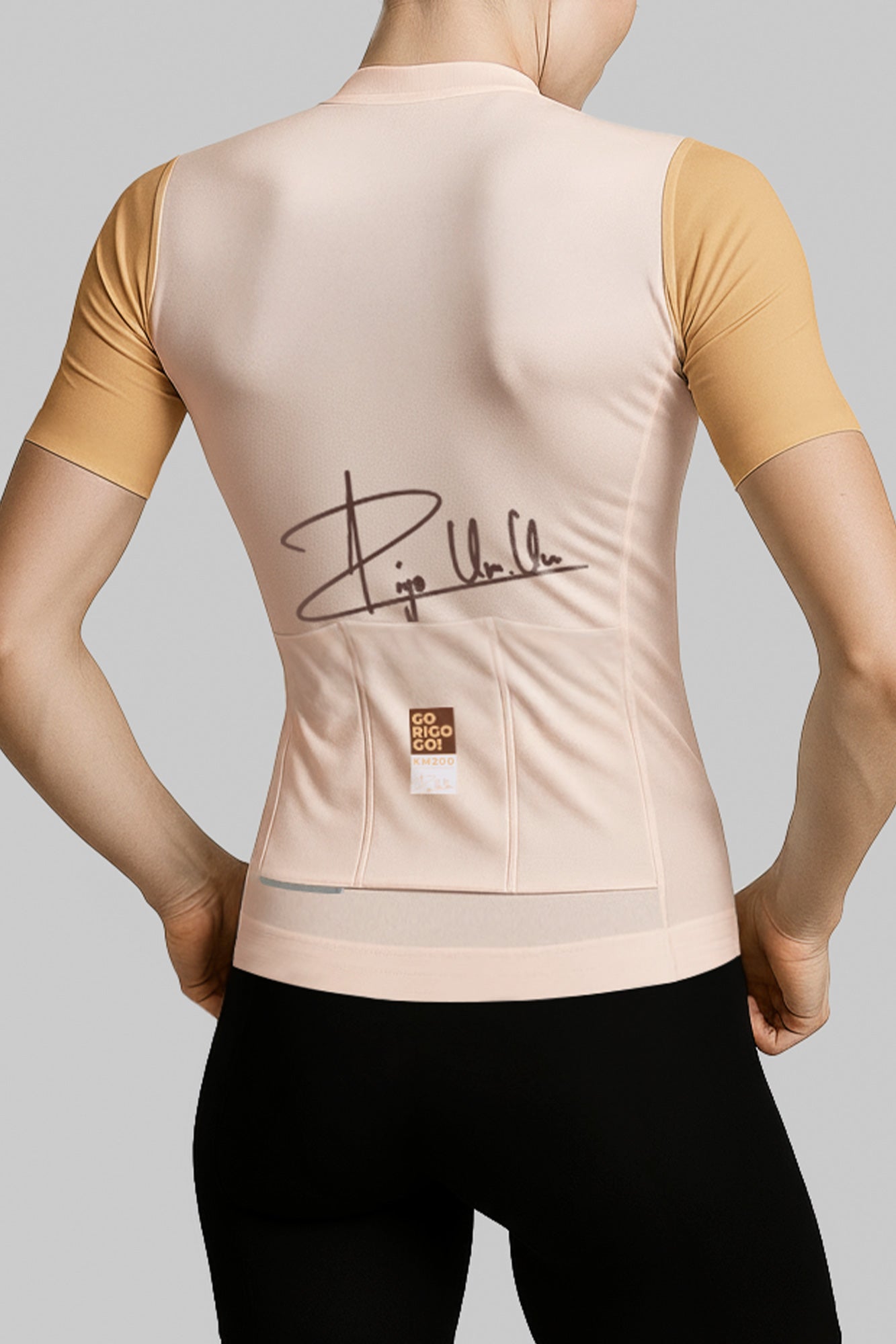 Jersey de Ciclismo KM200 RACE FIT Latte - CAMISETA MANGA CORTA KM 200 - GO RIGO GO!