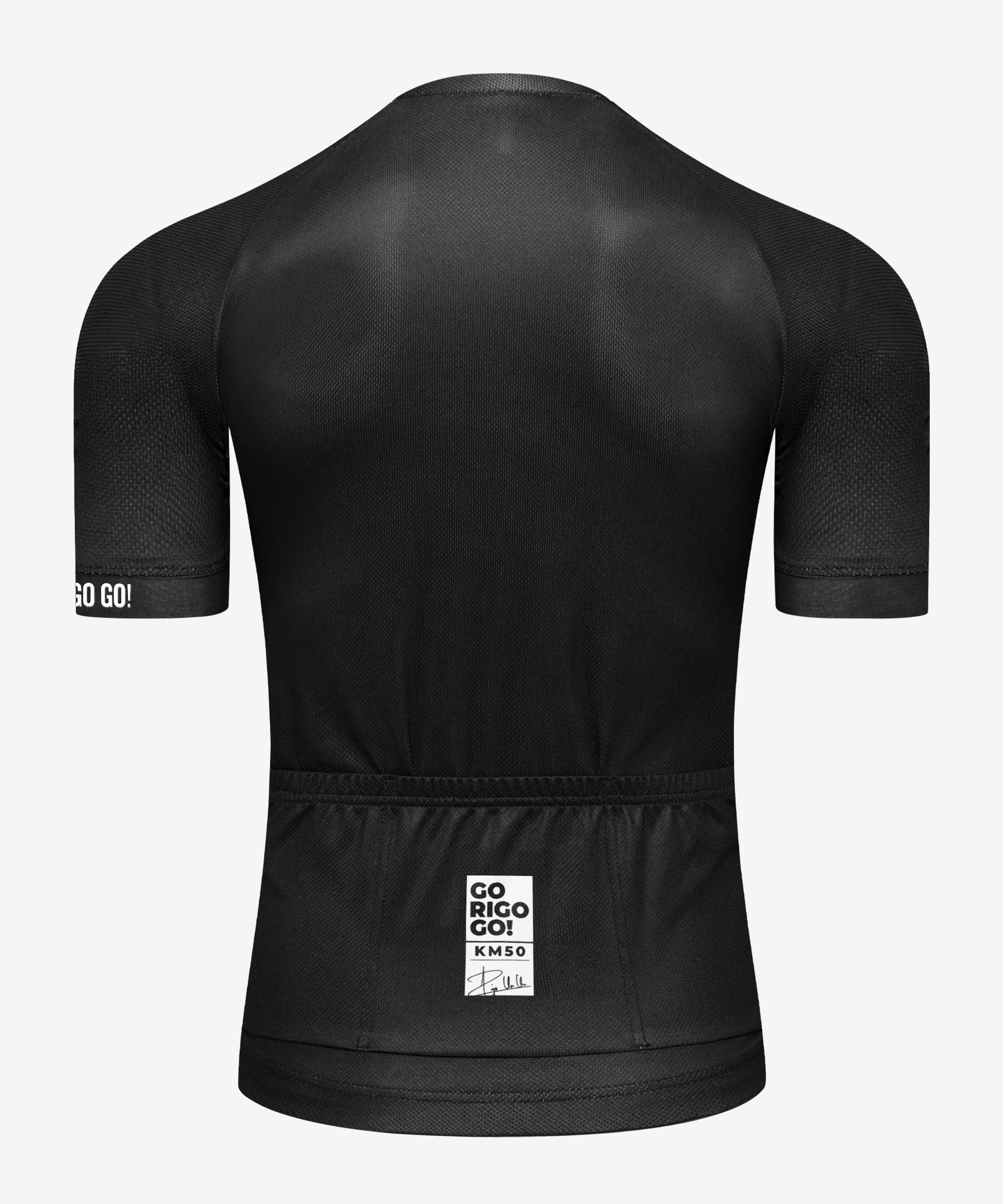 Jersey de Ciclismo Manga Corta KM50 Clásico Negro GRG!