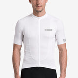 Jersey de Ciclismo Manga Corta KM80 Clásico Blanco