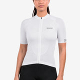 Jersey de Ciclismo Manga Corta KM80 Clásico Blanco
