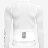 Jersey de Ciclismo Manga Larga KM100 Clásico Blanco (7823565881430)