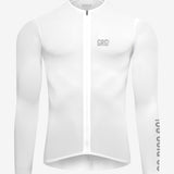 Jersey de Ciclismo Manga Larga KM100 Clásico Blanco (7823565881430)