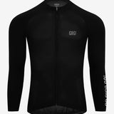Jersey de Ciclismo Manga Larga KM80 Clásico Negro