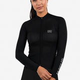 Jersey de Ciclismo Manga Larga KM80 Clásico Negro (7769369739350)