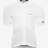 Jersey de Ciclismo Manga Corta KM80 Clásico Blanco