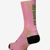 Medias de Ciclismo KM100 El Giro De Rigo Edición La Sucursal Salsa Rosa