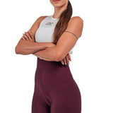 Pantaloneta de Ciclismo Sin Costuras KM200 Burdeos