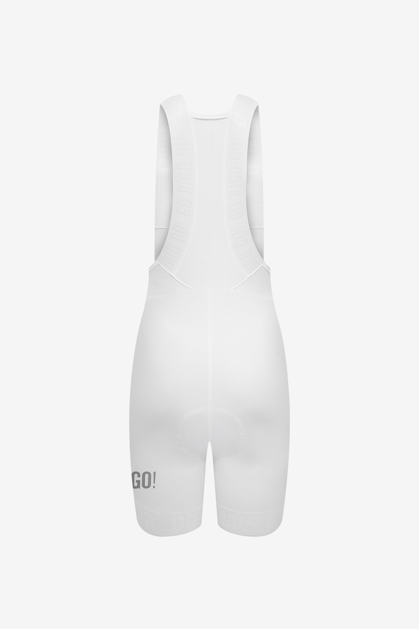 Pantaloneta de Ciclismo Sin Costuras KM200 White Gofrada - PANTALONETA KM 200 - GO RIGO GO!