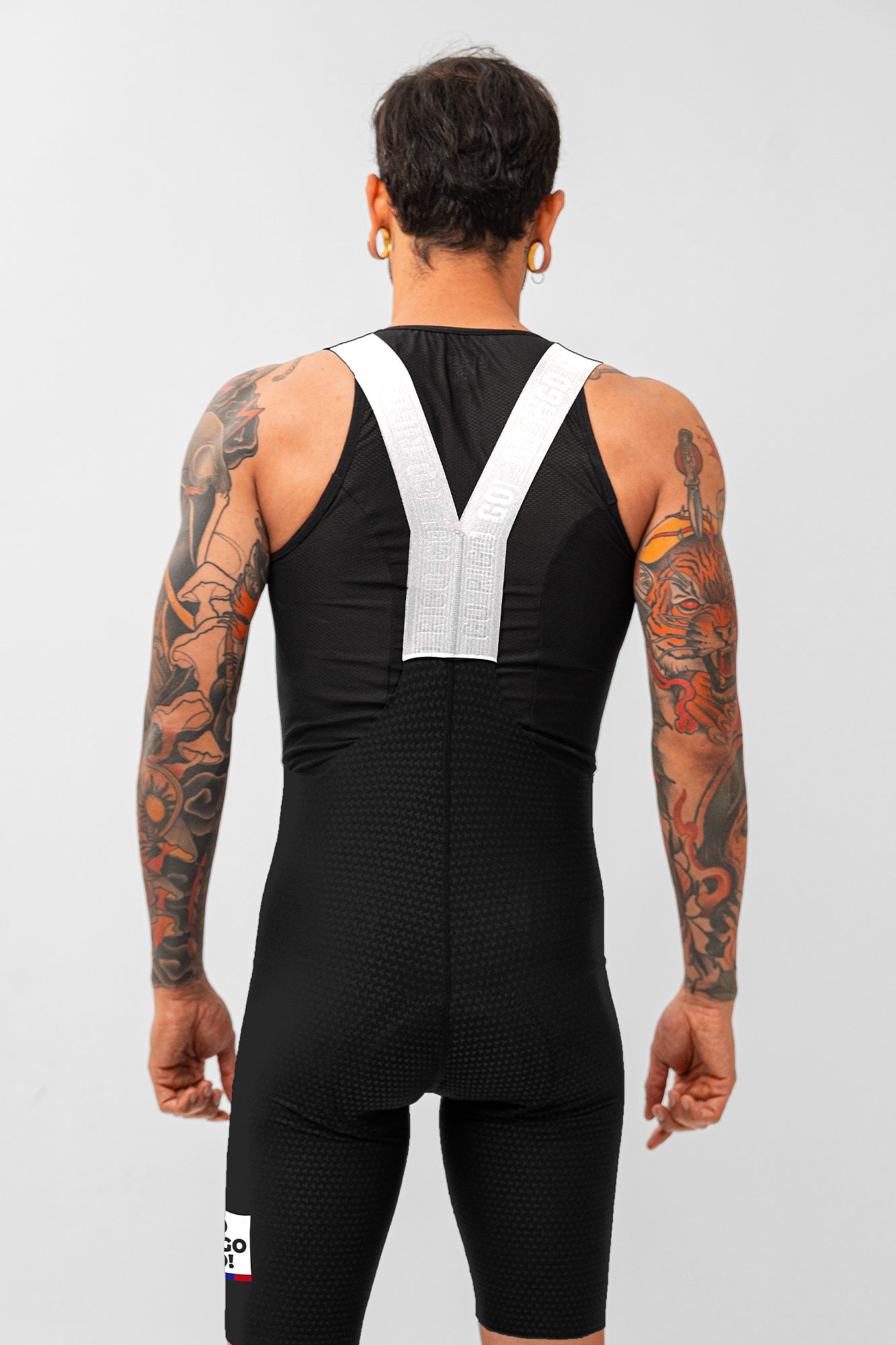 Pantaloneta de Ciclismo Sin Costuras KM200 Black Gofrada Patria - PANTALONETA KM 200 - GO RIGO GO!