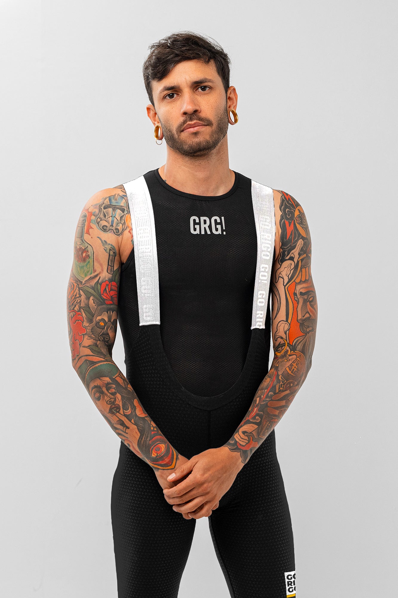 Pantaloneta de Ciclismo Sin Costuras KM200 Black Gofrada Patria - PANTALONETA KM 200 - GO RIGO GO!