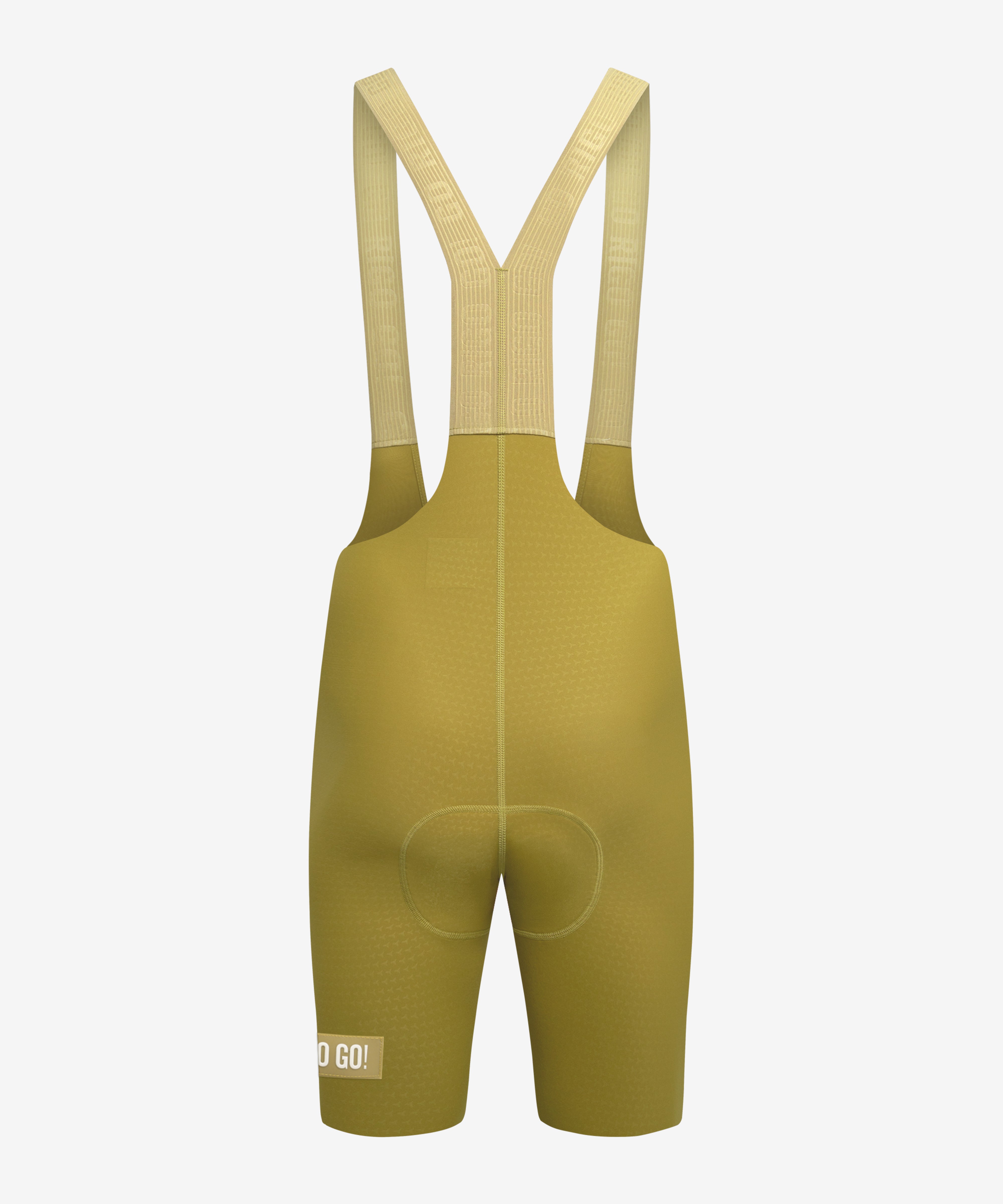 Pantaloneta de Ciclismo Sin Costuras KM200 Ambar Gofrada