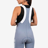 Pantaloneta de Ciclismo Sin Costuras KM200 Aqua Gofrada