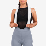 Pantaloneta de Ciclismo Sin Costuras KM200 Aqua Gofrada