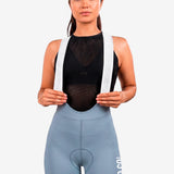 Pantaloneta de Ciclismo Sin Costuras KM200 Aqua Gofrada