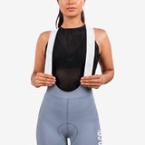 Pantaloneta de Ciclismo Sin Costuras KM200 Aqua Gofrada