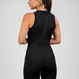 Pantaloneta de Ciclismo Sin Costuras KM200 Black Gofrada Negative