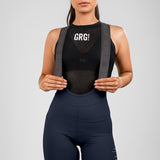 Pantaloneta de Ciclismo Sin Costuras KM200 Blue Infinity Gofrada Sign - PANTALONETA KM 200 - GO RIGO GO!