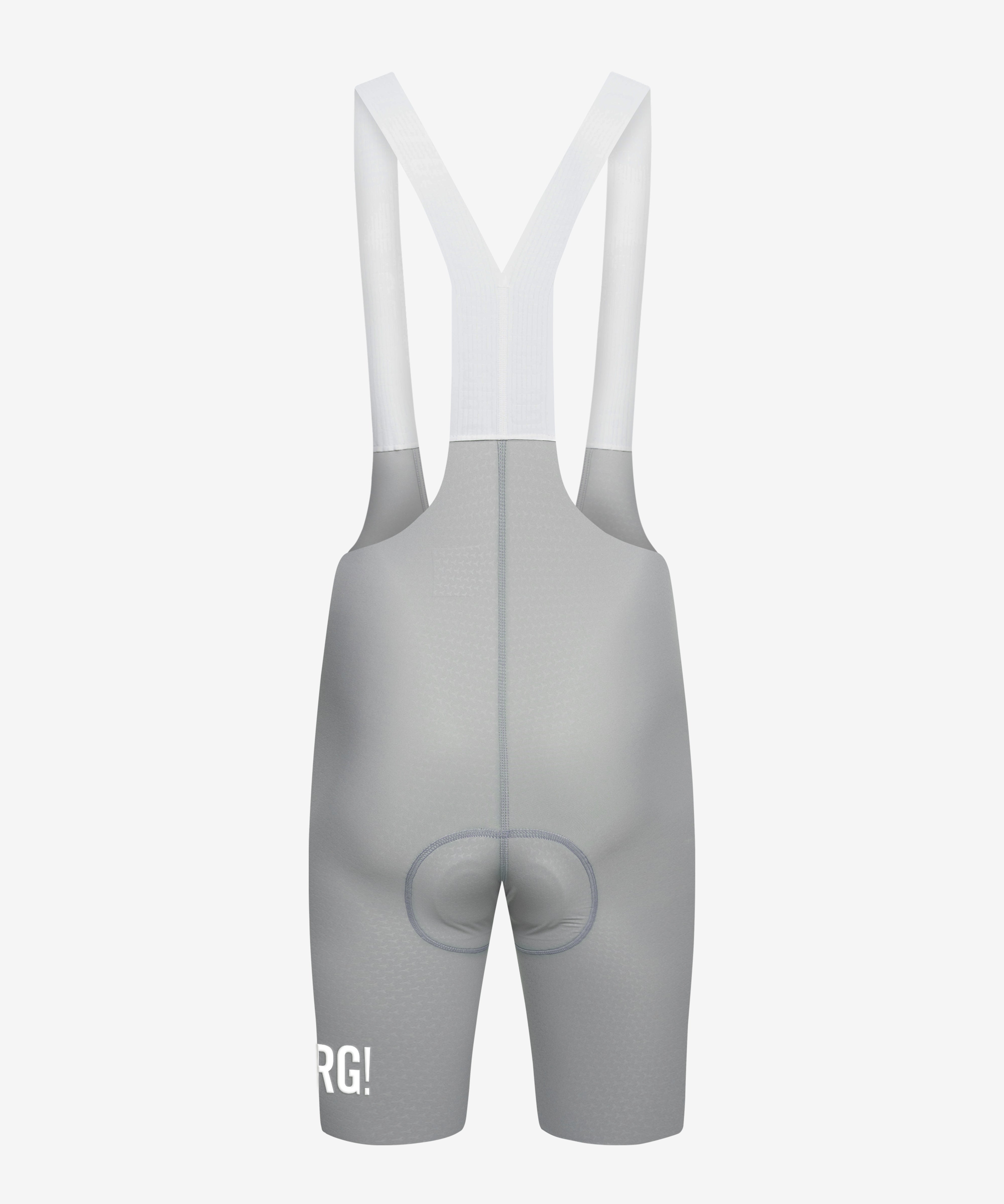 Pantaloneta de Ciclismo Sin Costuras KM200 Ceniza Gofrada