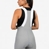 Pantaloneta de Ciclismo Sin Costuras KM200 Ceniza Gofrada