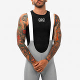 Pantaloneta de Ciclismo Sin Costuras KM200 Ceniza Gofrada