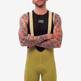 Pantaloneta de Ciclismo Sin Costuras KM200 Palm Gofrada