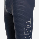 Pantaloneta de Ciclismo Sin Costuras KM200 Blue Infinity Gofrada