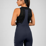 Pantaloneta de Ciclismo Sin Costuras KM200 Blue Infinity Gofrada