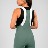 Pantaloneta de Ciclismo Sin Costuras KM200 Gofrada Salvia