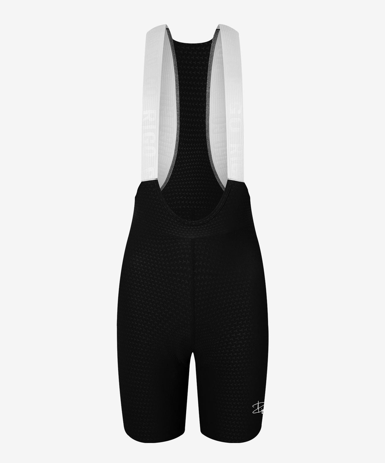 Pantaloneta de Ciclismo Sin Costuras KM200 Black Gofrada Ground