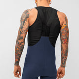 Pantaloneta de Ciclismo Sin Costuras KM200 Blue GO RIGO GO! Gofrada