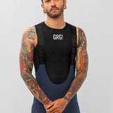 Pantaloneta de Ciclismo Sin Costuras KM200 Blue GO RIGO GO! Gofrada