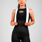 Pantaloneta de Ciclismo Sin Costuras KM200 Black Gofrada Ground