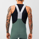 Pantaloneta de Ciclismo Sin Costuras KM200 Gofrada Salvia White - PANTALONETA KM 200 - GO RIGO GO!