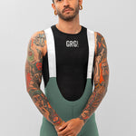 Pantaloneta de Ciclismo Sin Costuras KM200 Gofrada Salvia White - PANTALONETA KM 200 - GO RIGO GO!