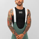 Pantaloneta de Ciclismo Sin Costuras KM200 Gofrada Salvia White - PANTALONETA KM 200 - GO RIGO GO!