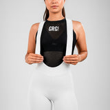 Pantaloneta de Ciclismo Sin Costuras KM200 White Gofrada Reflect - PANTALONETA KM 200 - GO RIGO GO!