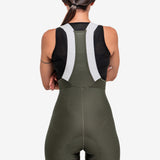 Pantaloneta de Ciclismo Sin Costuras KM200 Green Gofrada