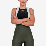 Pantaloneta de Ciclismo Sin Costuras KM200 Green Gofrada