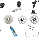 GRUPO 105 R7170 DI2 DISCO 50/34T 11-34T 12 VEL BIELA 172.5MM( SHIMANO) - Grupos para bicicletas - GO RIGO GO!