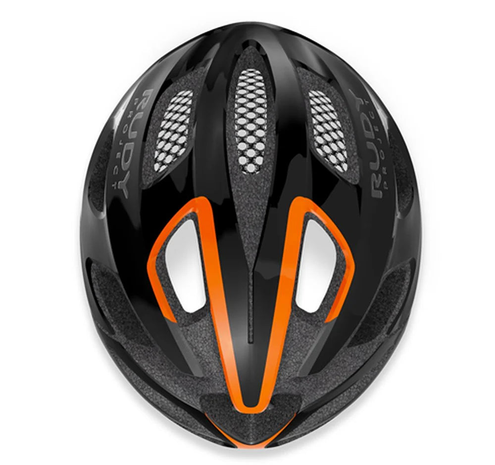 Casco Rudy Project Strym Black-Orange Shiny