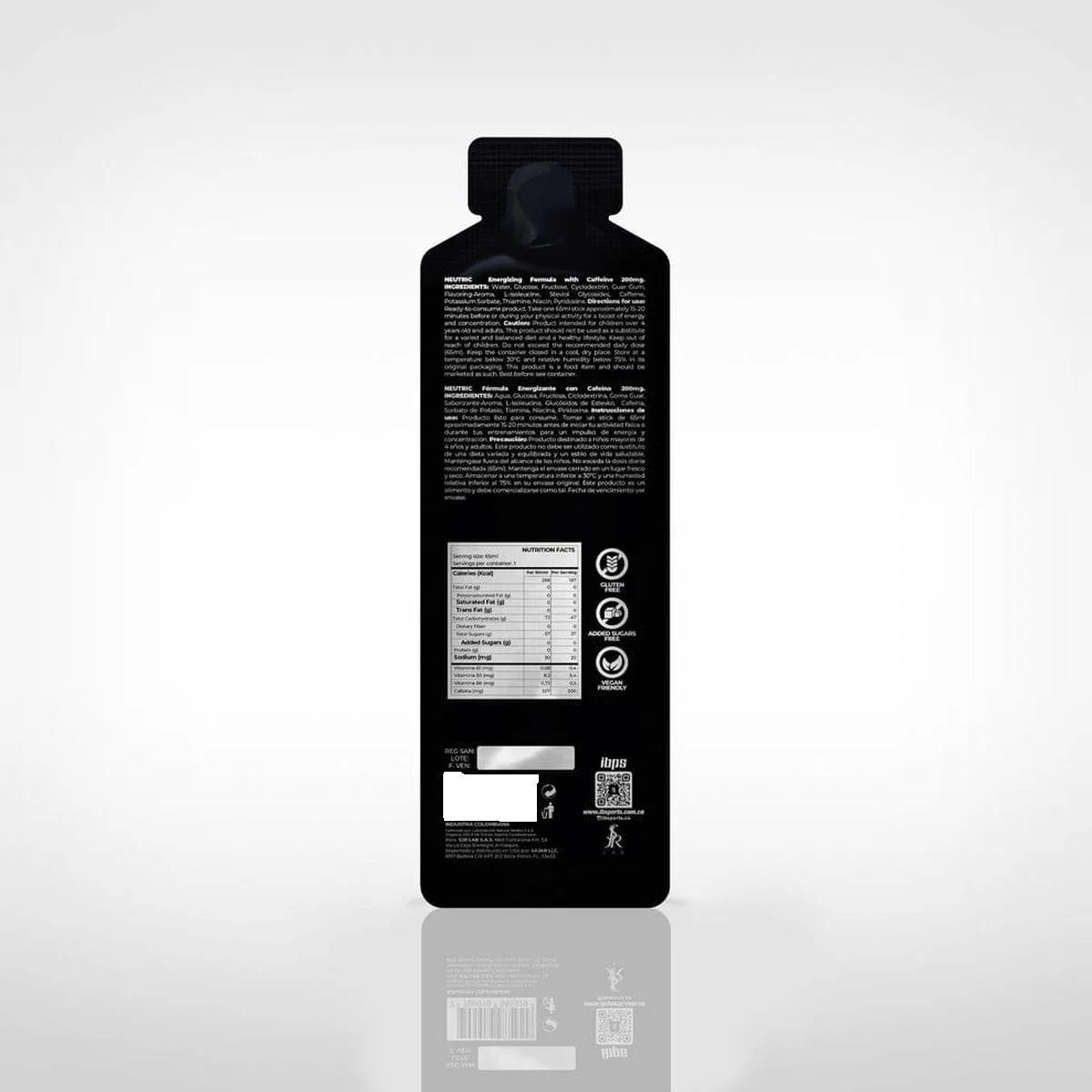 Gel  Neutric IB Energizante con Cafeina 200mg x 65 ml - GELES - GO RIGO GO!