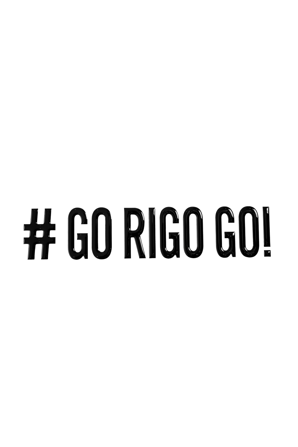 Sticker Adhesivo Con Resina Negro – GO RIGO GO!